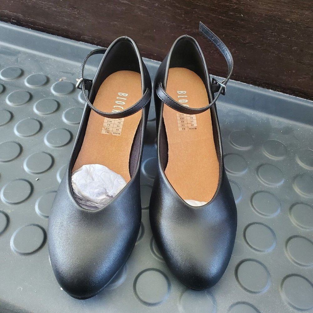 Bloch character shoes for dance - Broadway Lo in Black Size 6.5